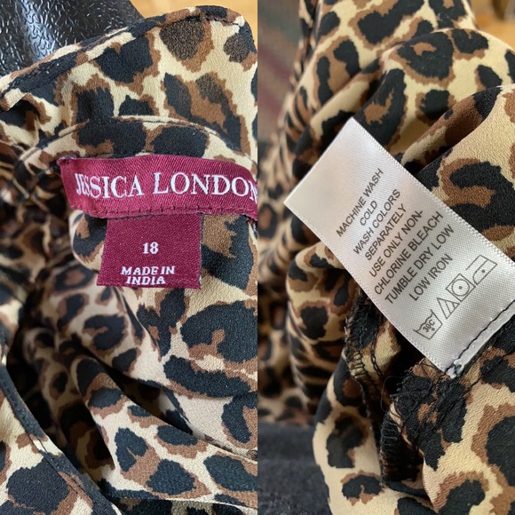Jessica London; Cheetah; Leopard; Animal; Blouse18 - Picture 7 of 8
